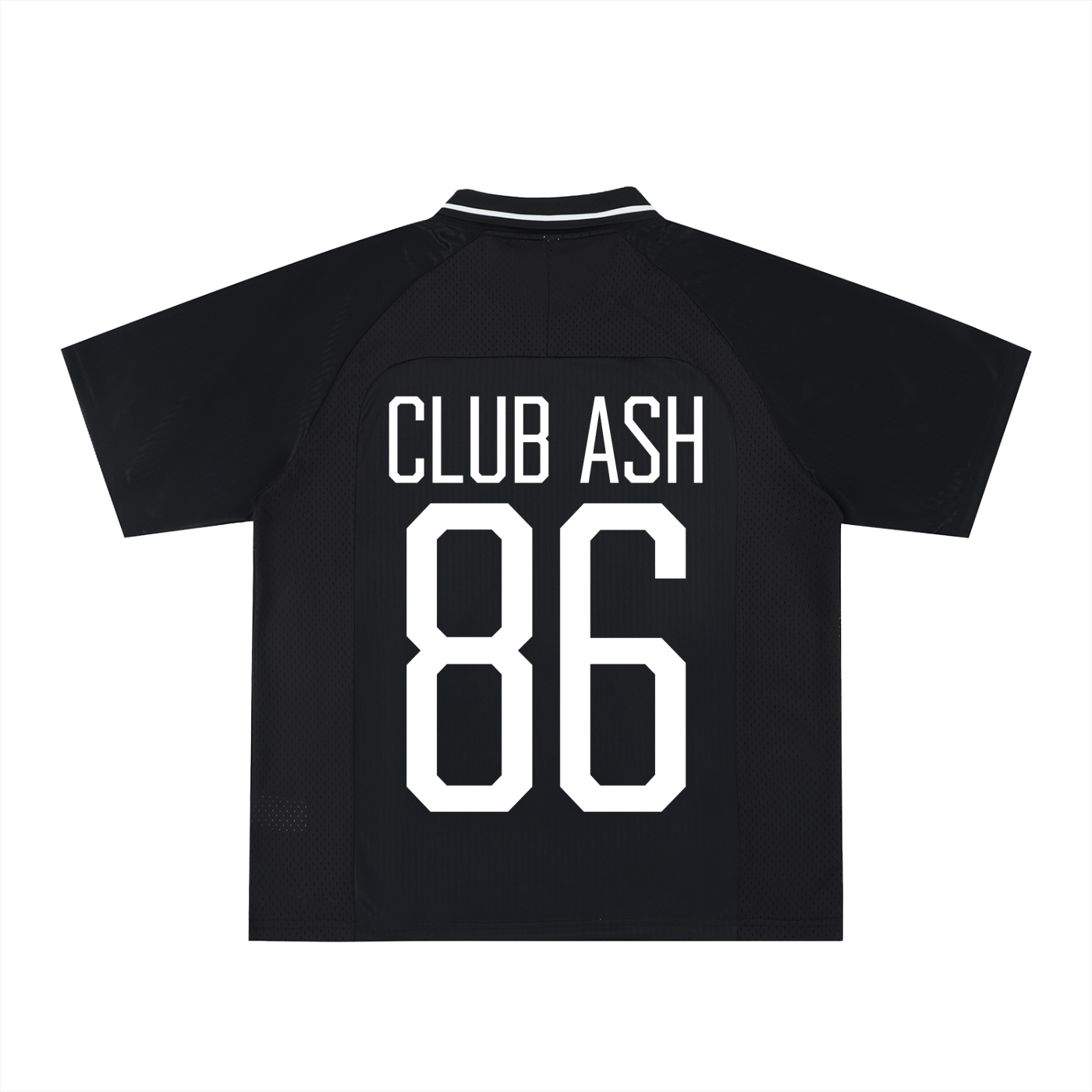 "Axis" Striped V-Neck Soccer Jersey (Black)