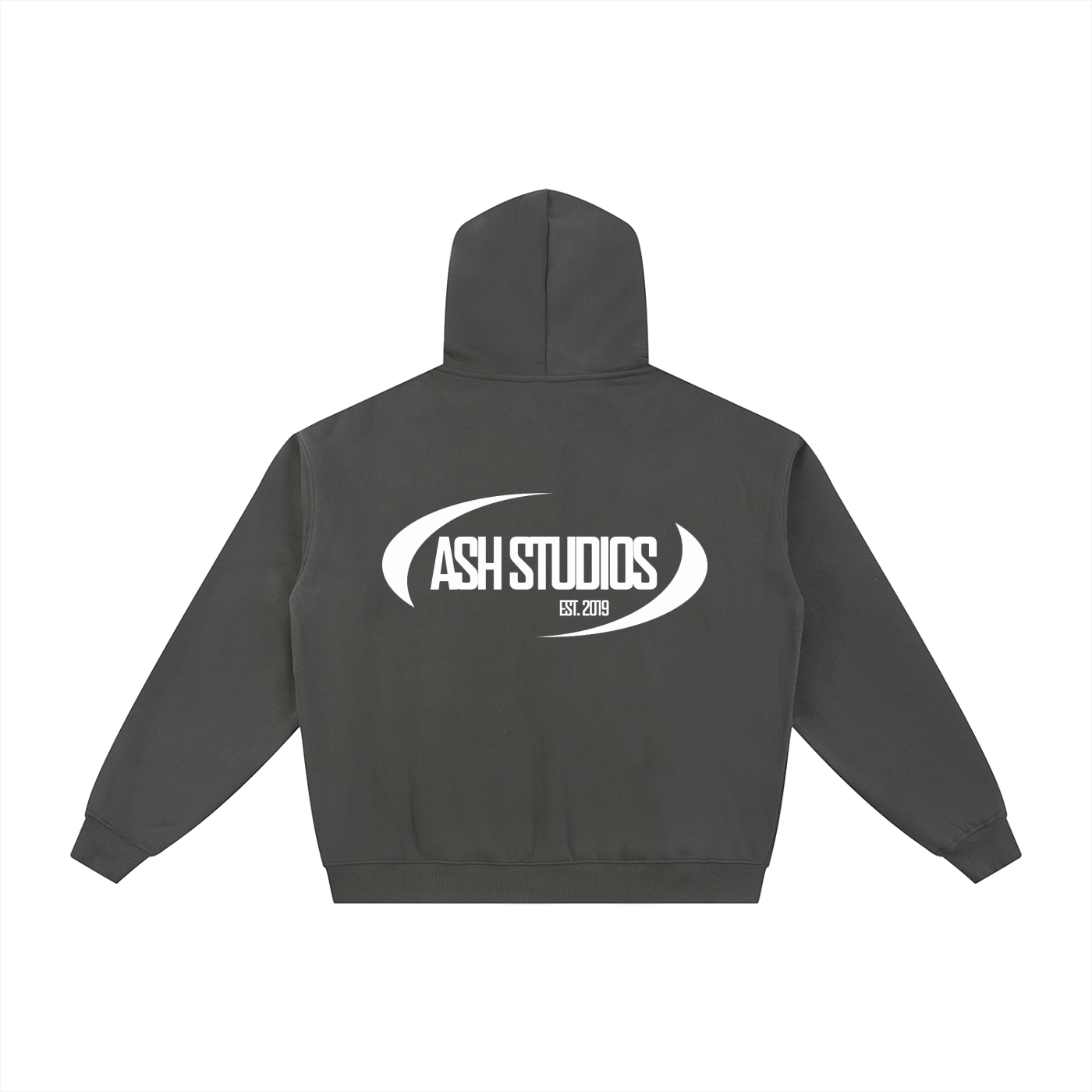 Oval - Fleece Zip Hoodie (Dark Gray)